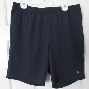 FILA Mens Navy Drawstring Elastic Tennis Short Pant NWT - Size 36W-40W or Large